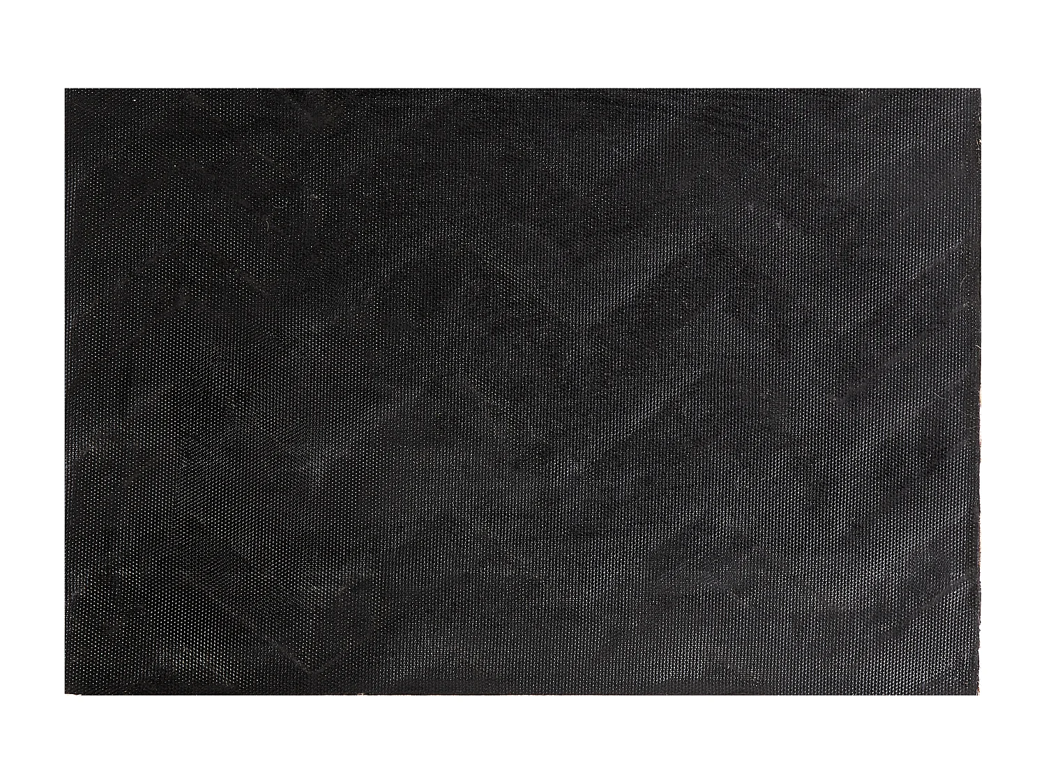 Moderne Fußmatte 40 x 60 cm Home Zick-Zack-Motiv Kokosfaser Anti-Rutsch PVC Rückseite naturfarbe Ilocos