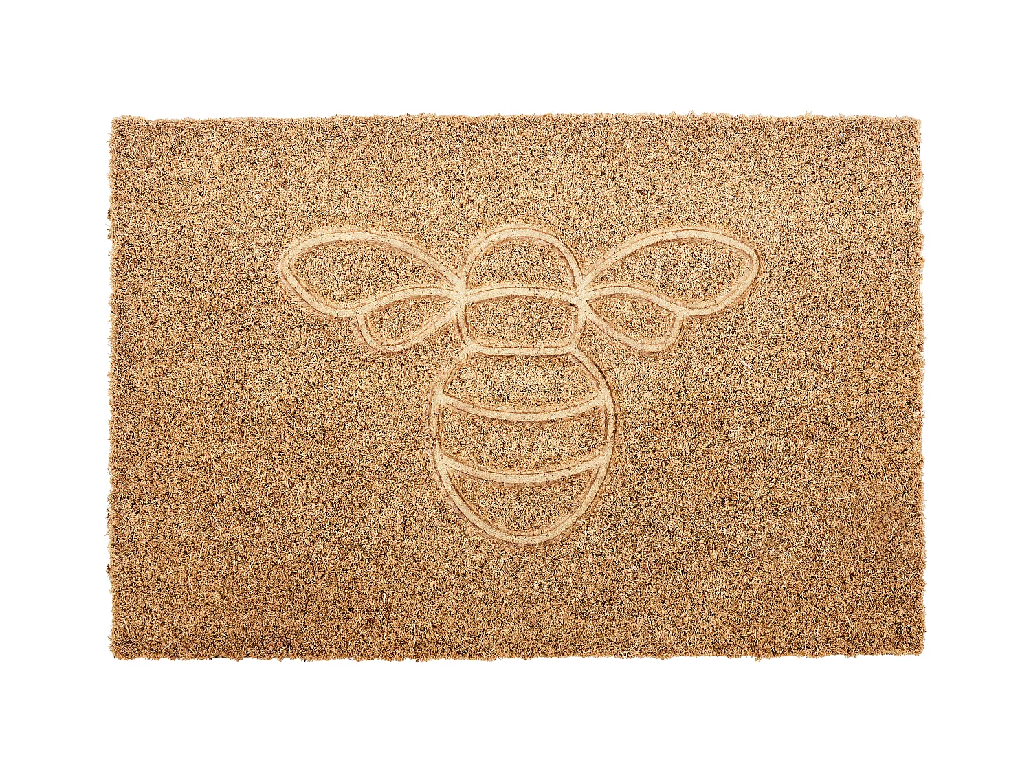 Paillasson CAVITE Naturel 40 x 60 cm Abeille Fibre de coco