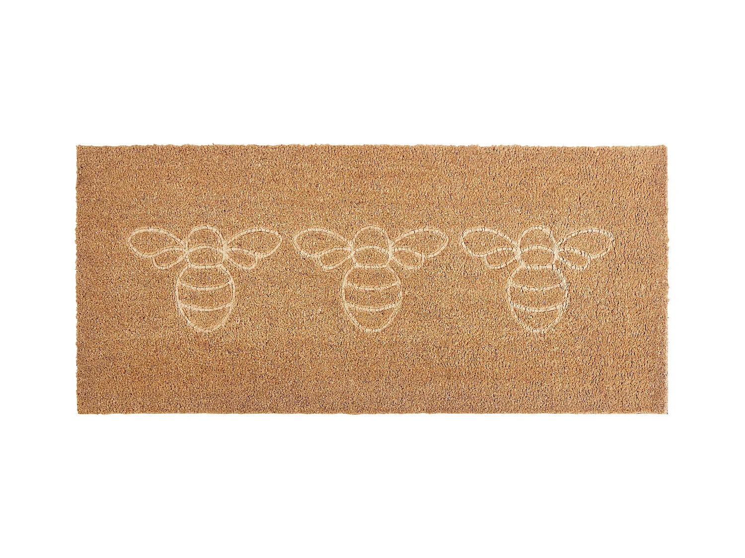 Paillasson CAVITE Naturel 55 x 120 cm Abeille Fibre de coco