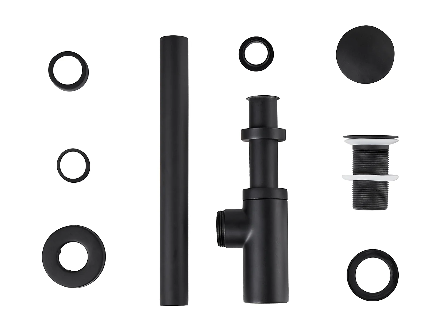 Siphon de cuvette avec vidange clic-clac MAFREDI Laiton Noir