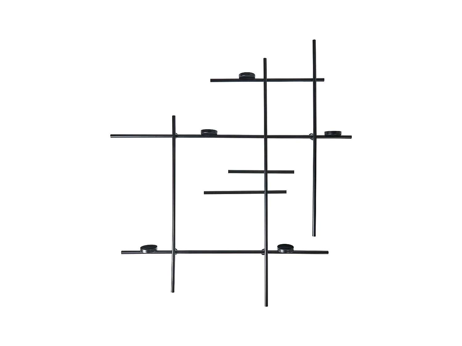 Bougeoir mural PORTO 74 cm Noir