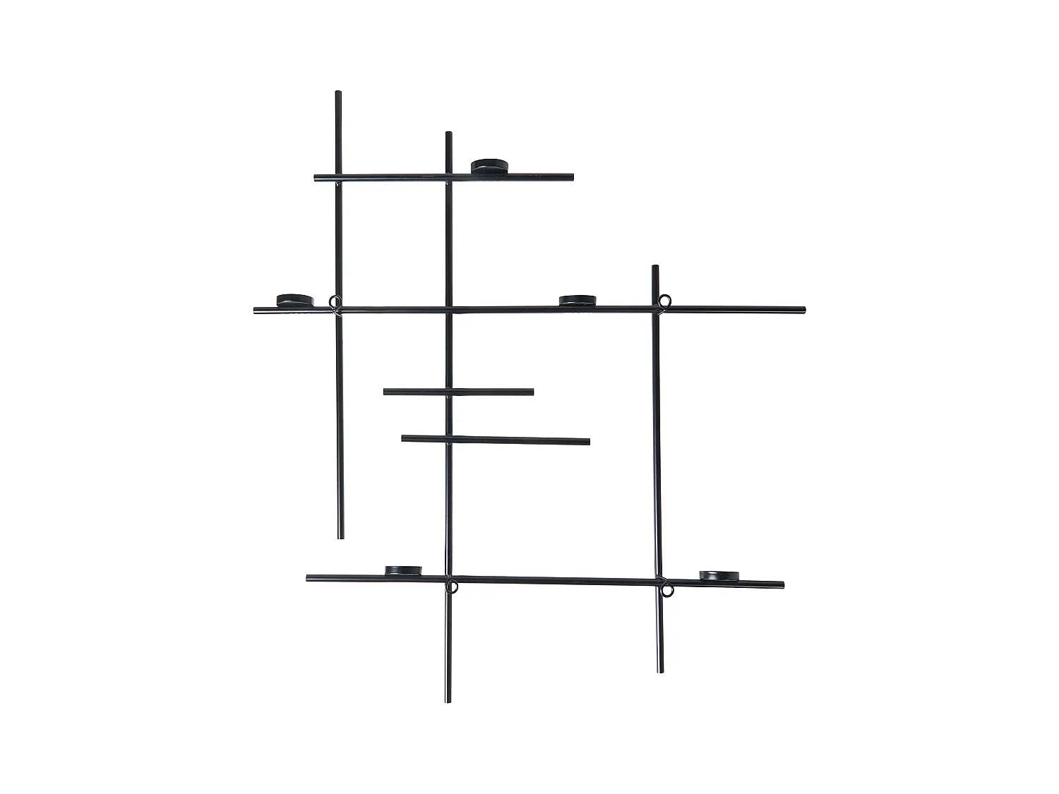 Bougeoir mural PORTO 74 cm Noir