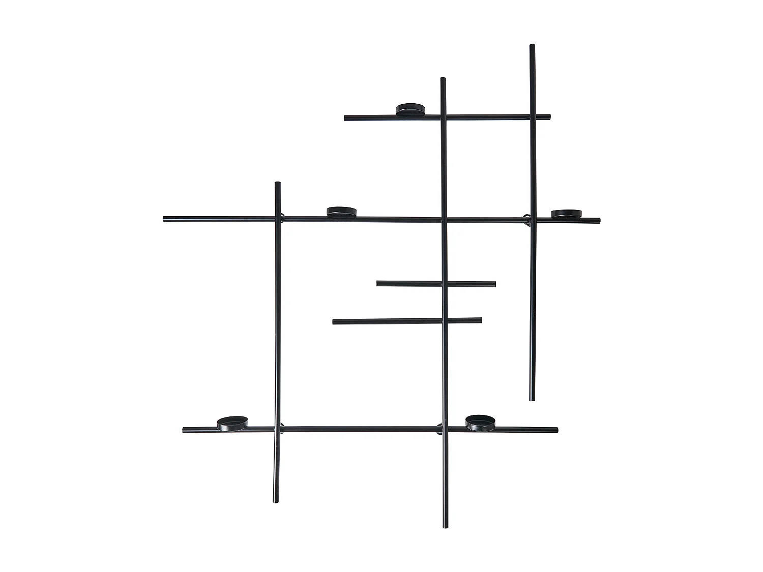 Bougeoir mural PORTO 74 cm Noir