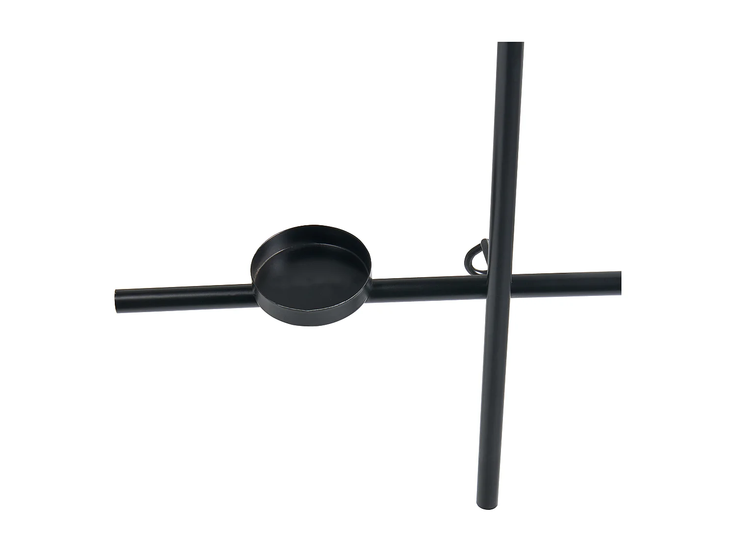 Portacandele da parete PORTO 74 cm Nero