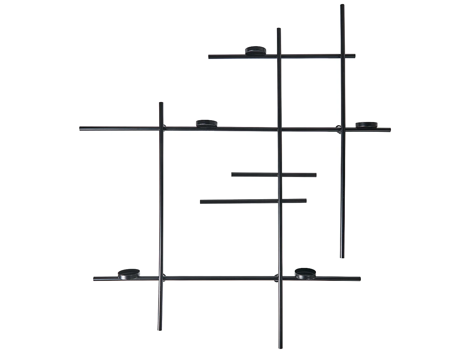 Bougeoir mural PORTO 74 cm Noir