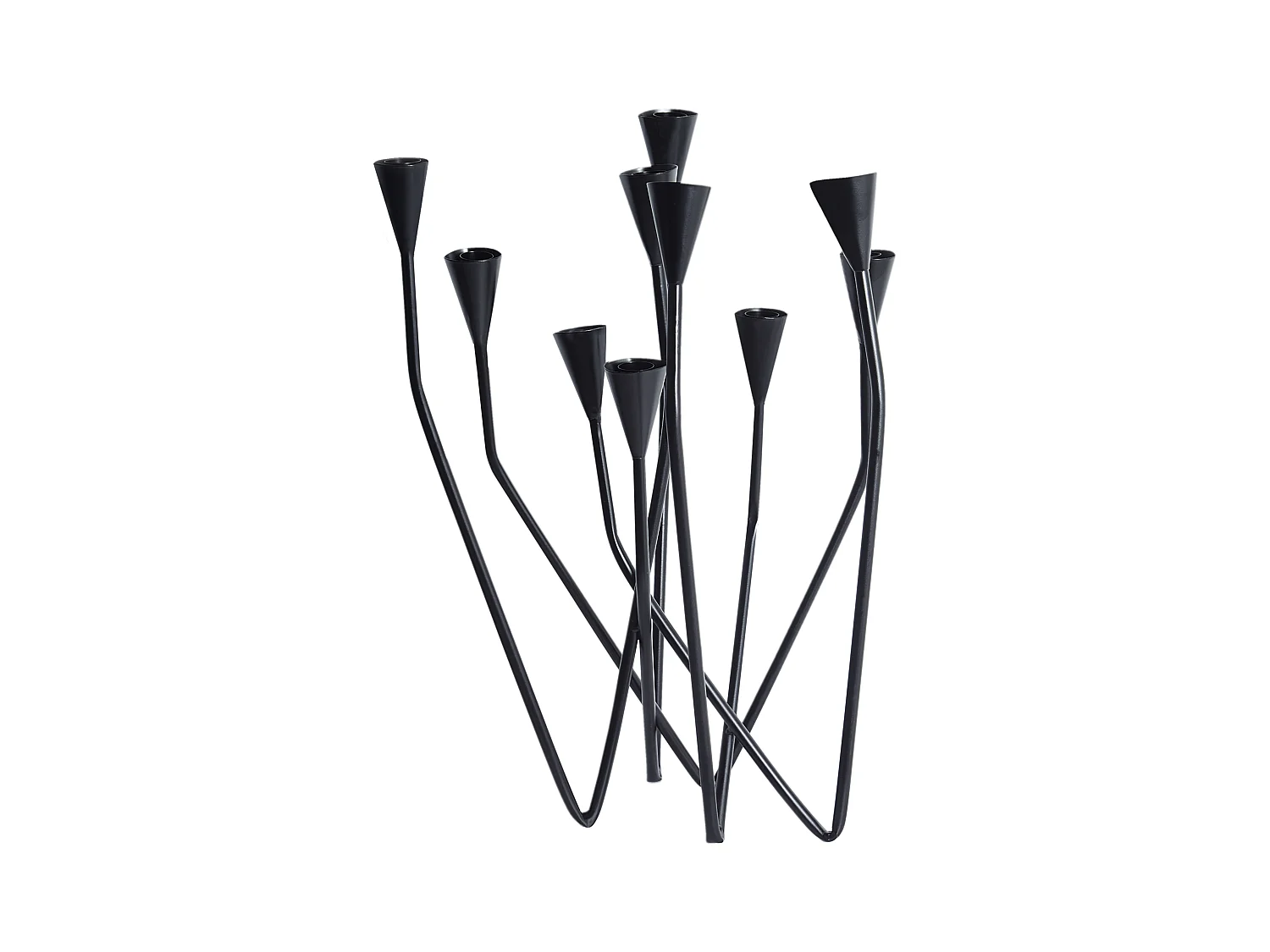 Kaarshouder MATOSINHOS Metaal 54 cm Zwart