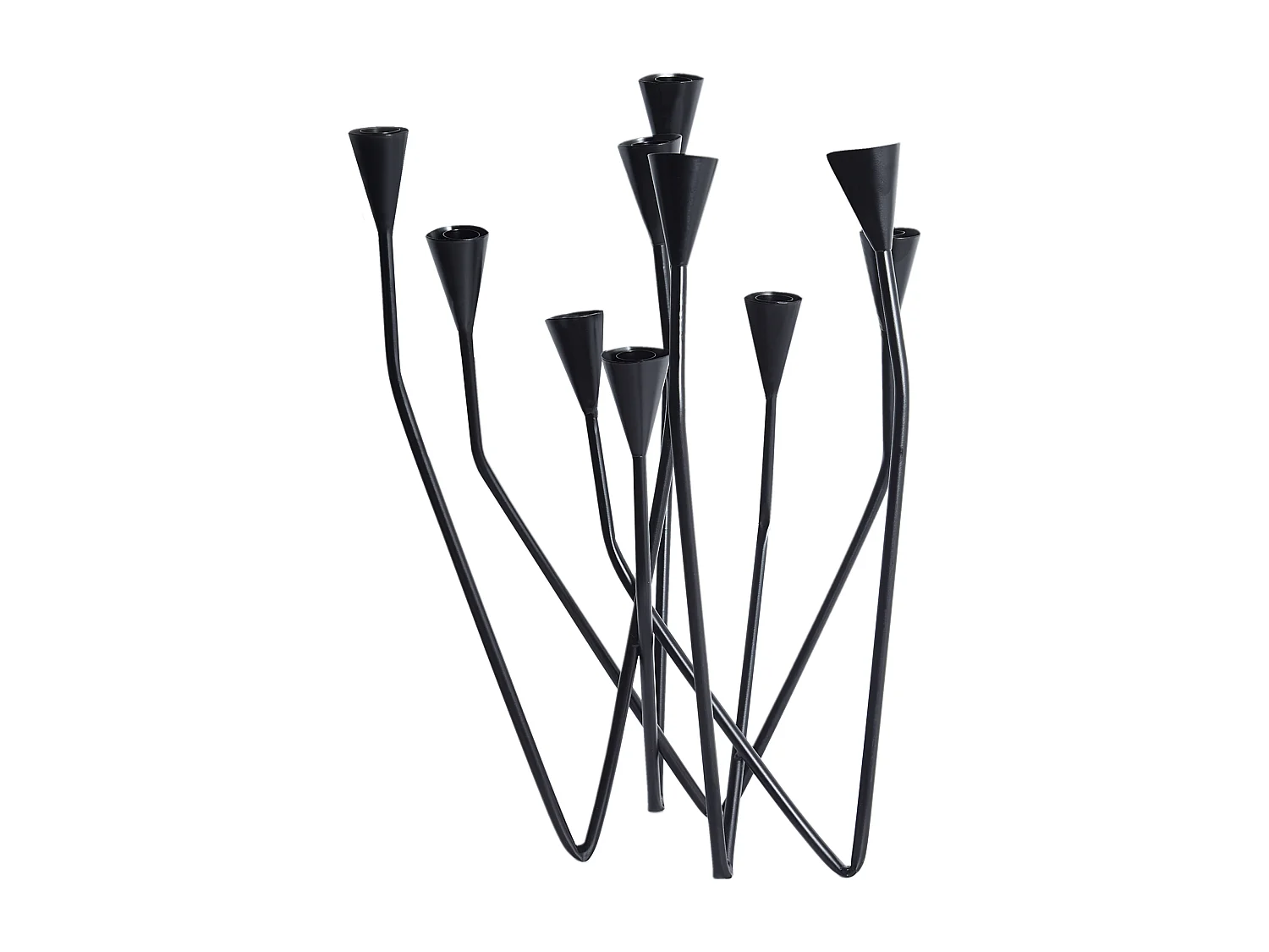 Bougeoir MATOSINHOS Métal 54 cm Noir