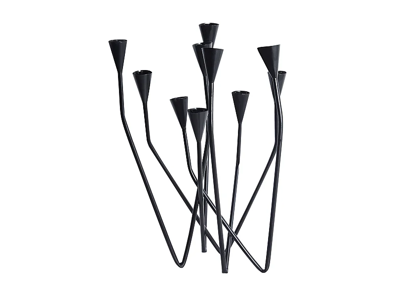 Portacandele MATOSINHOS Metallo 54 cm Nero