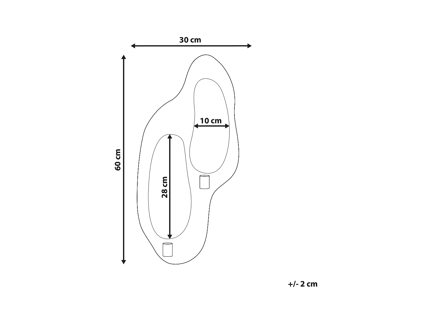 Portacandele da parete PENICHE Metallo 60 cm Argento