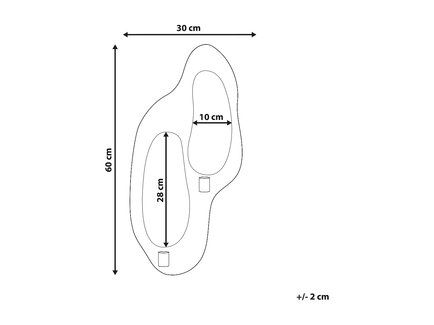 Portacandele da parete PENICHE Metallo 60 cm Argento