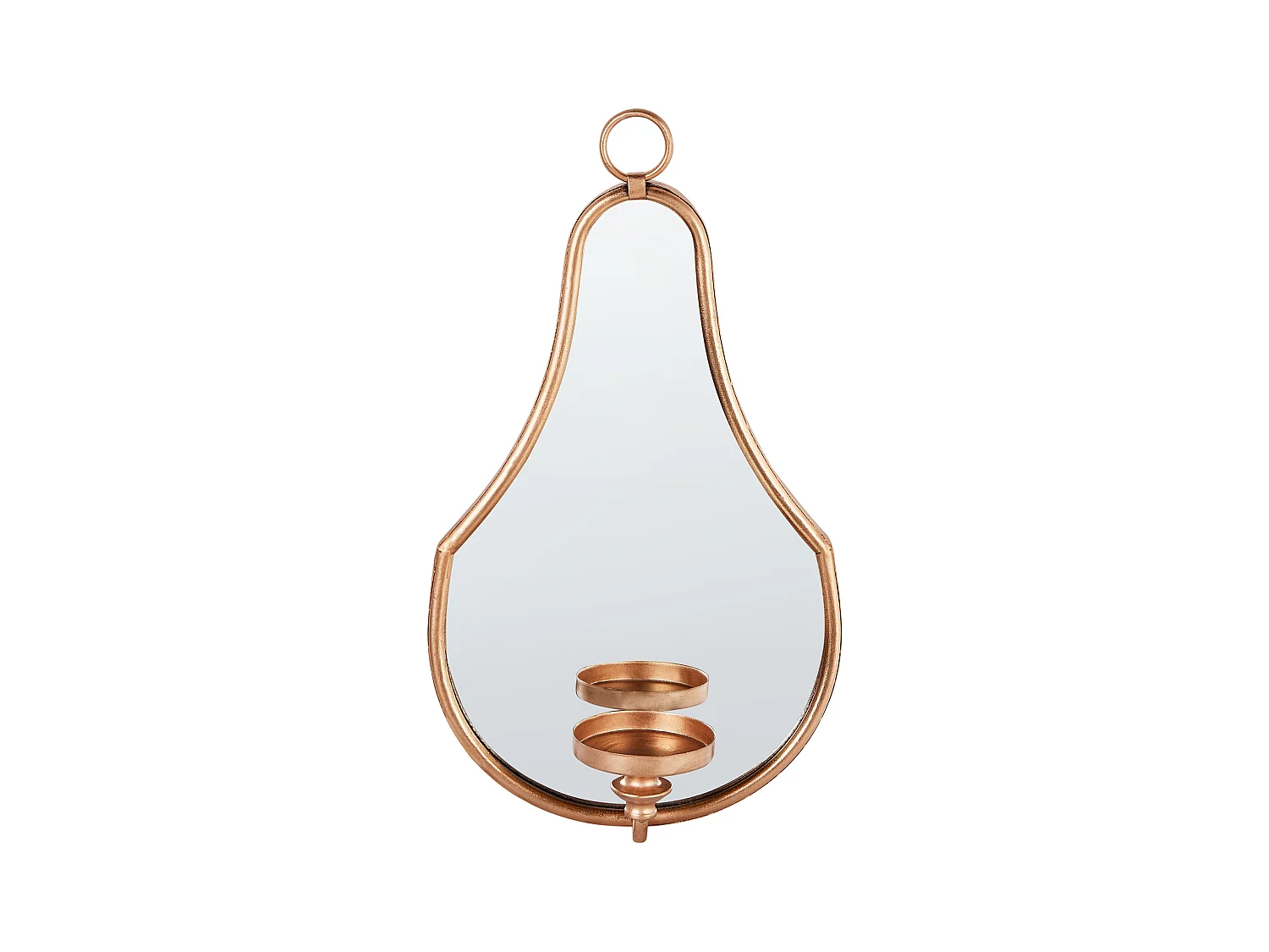 Bougeoir mural BAZARNES Métal 45 cm Doré