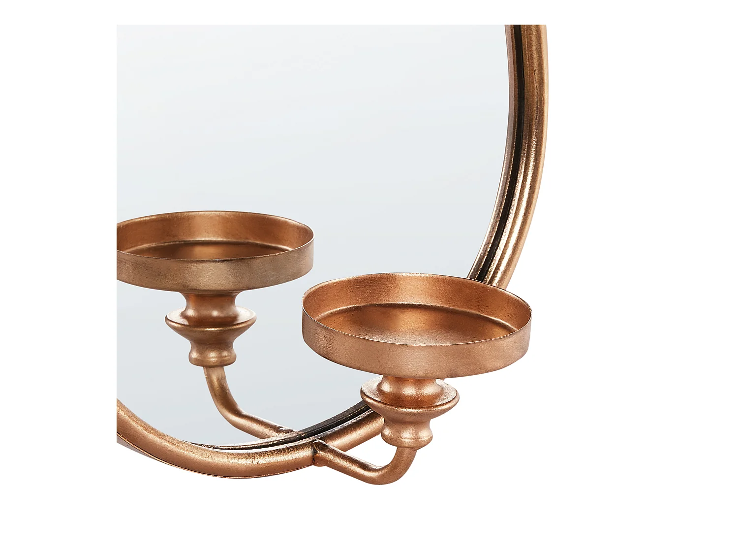 Bougeoir mural BAZARNES Métal 45 cm Doré