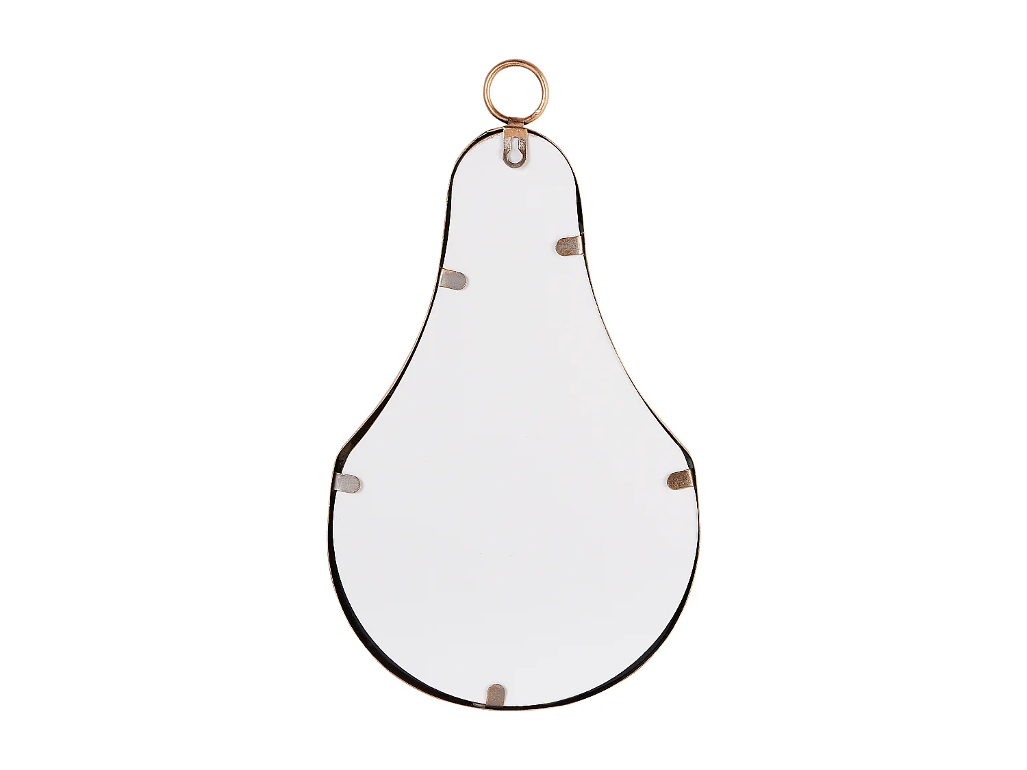 Wandkerzenhalter Metall mit Spiegel hängend gold Bazarnes