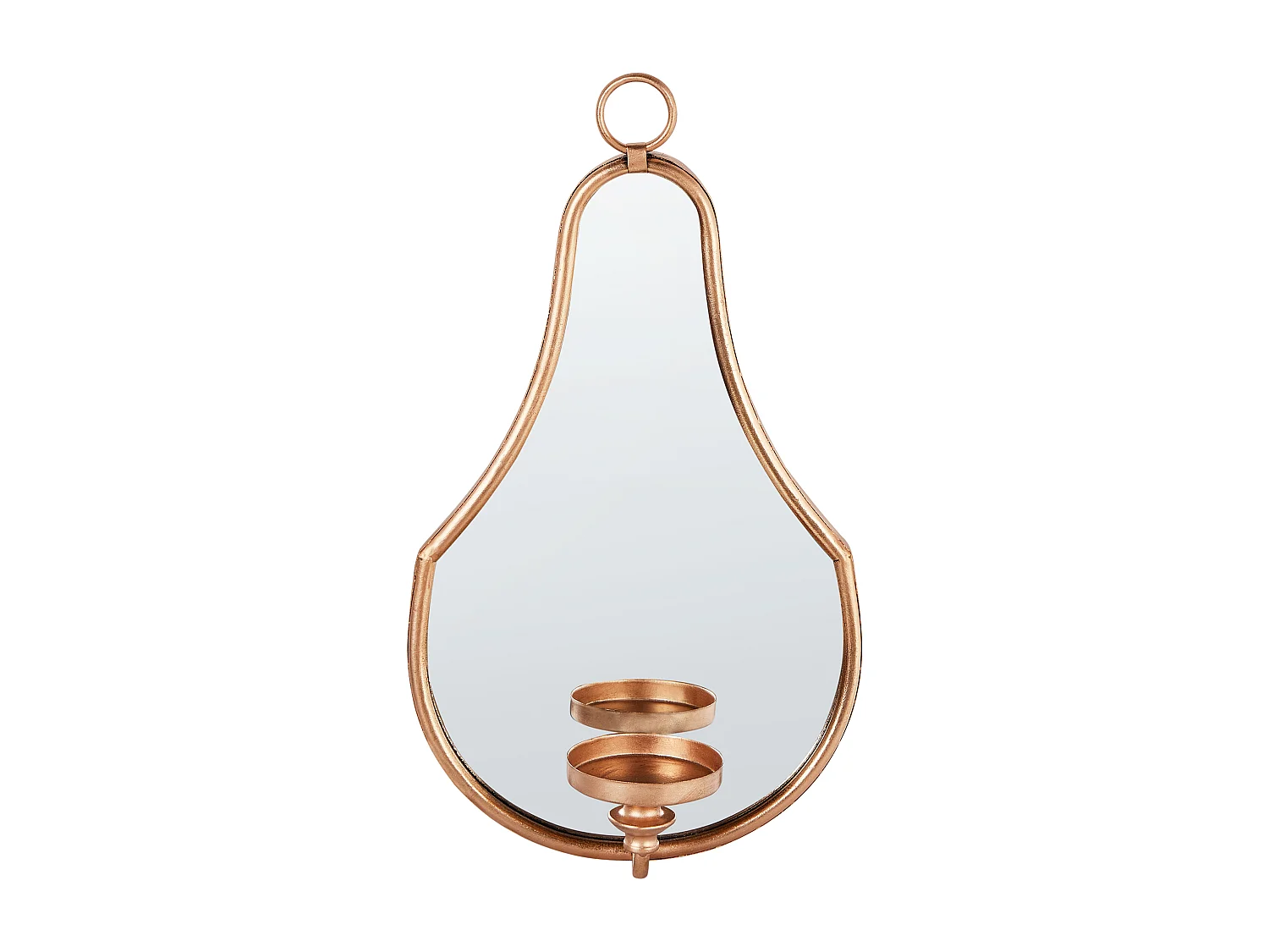 Bougeoir mural BAZARNES Métal 45 cm Doré