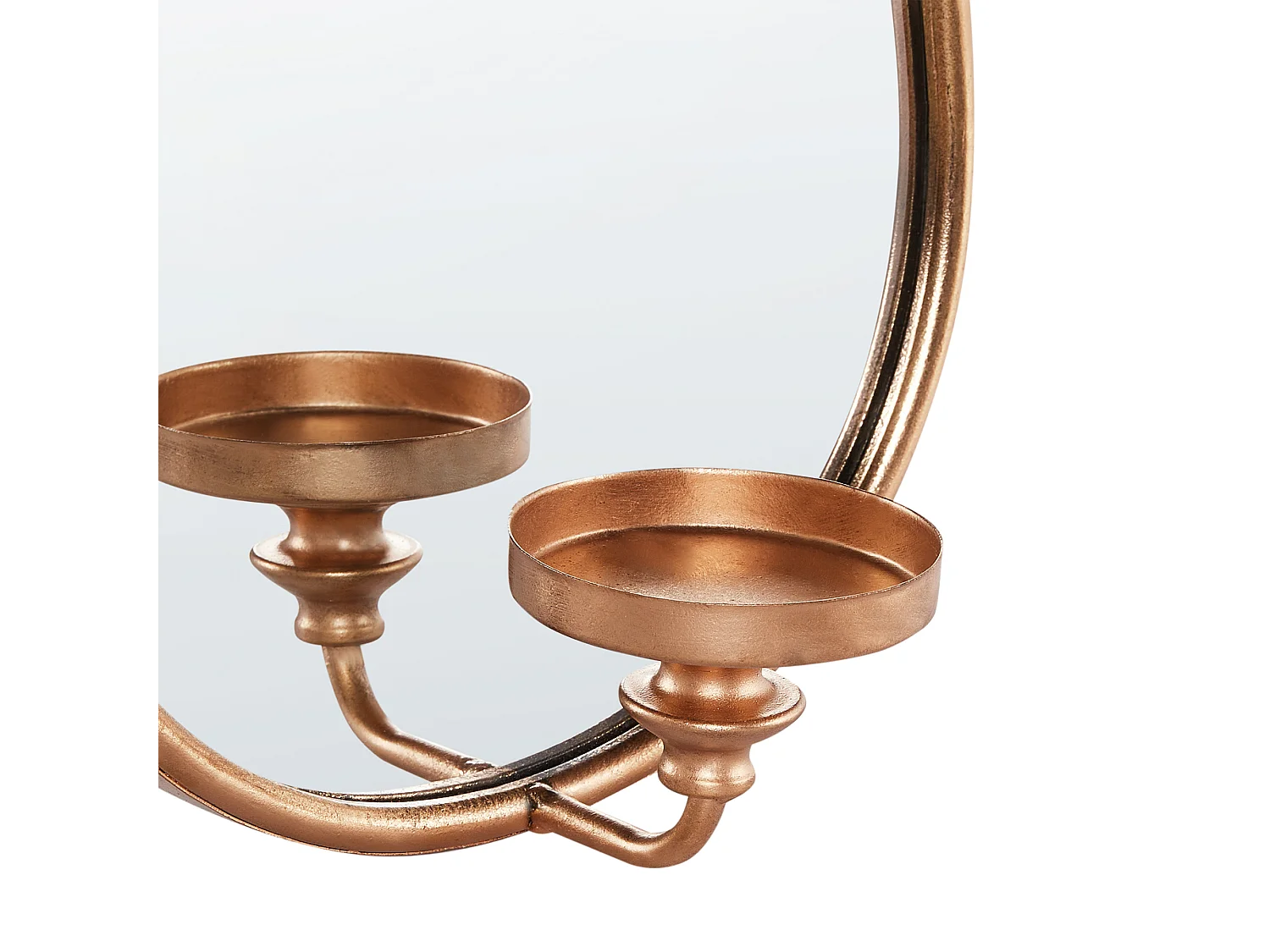 Bougeoir mural BAZARNES Métal 45 cm Doré