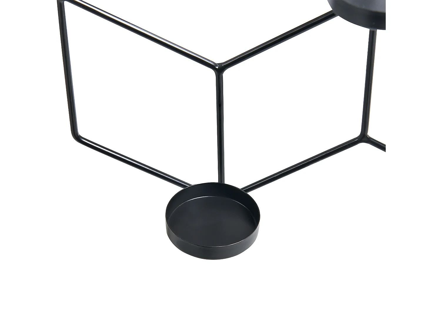 Portacandele da parete TAROUCA Metallo 31 cm Nero