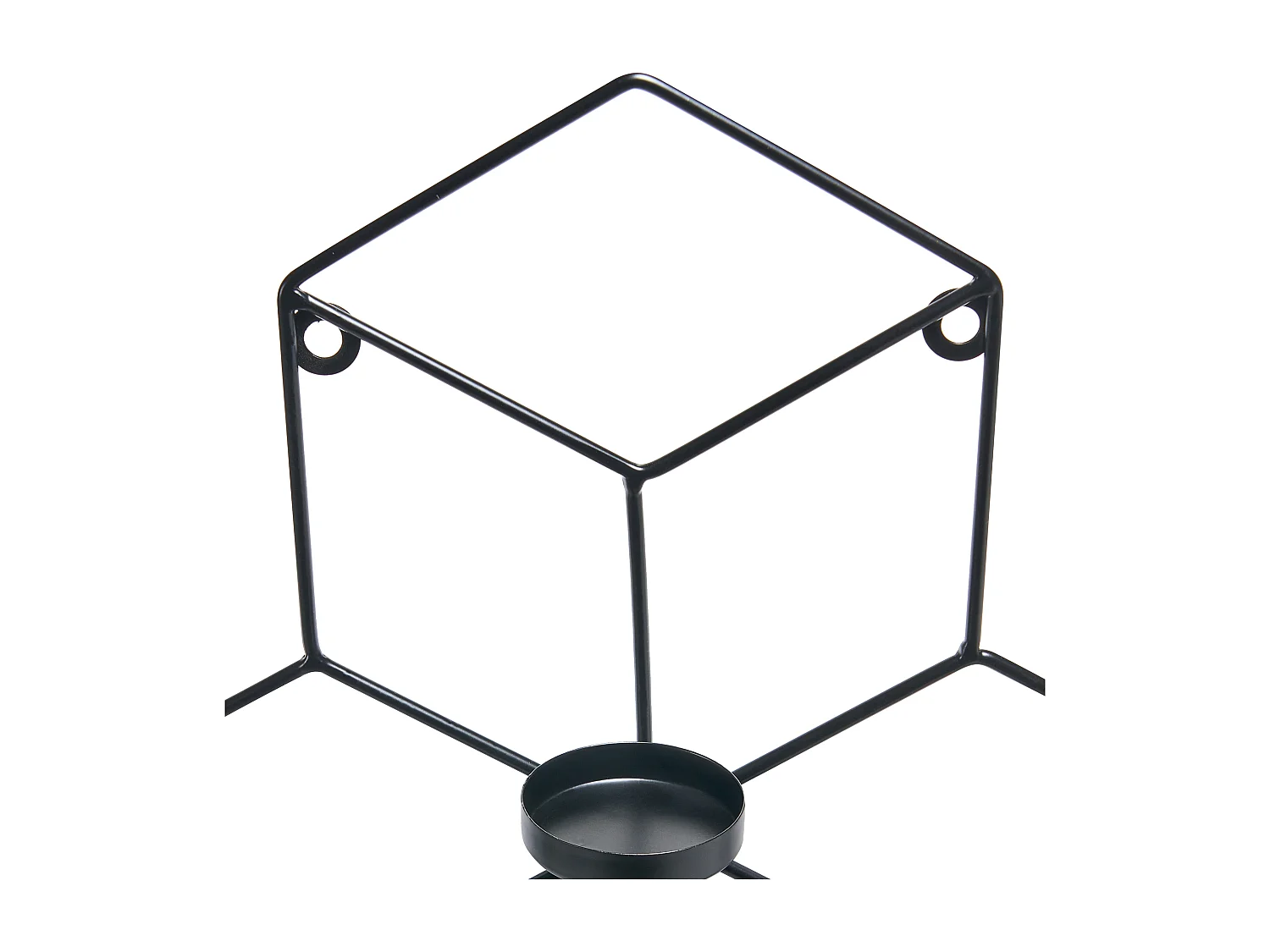 Portacandele da parete TAROUCA Metallo 31 cm Nero