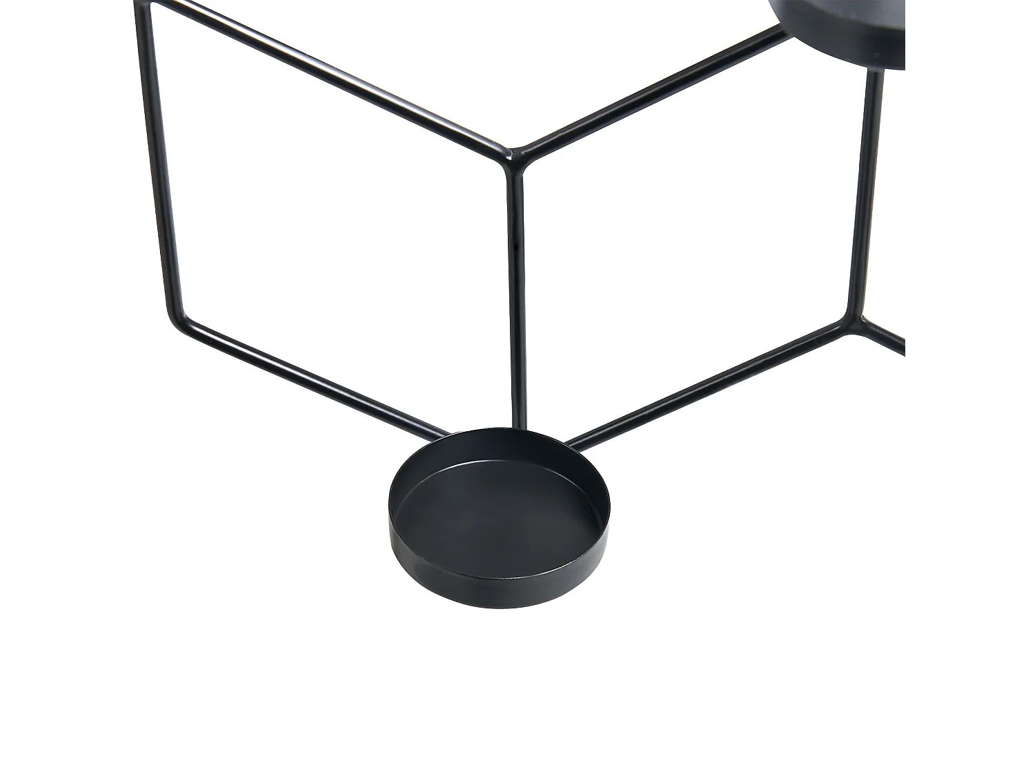 Portacandele da parete TAROUCA Metallo 31 cm Nero