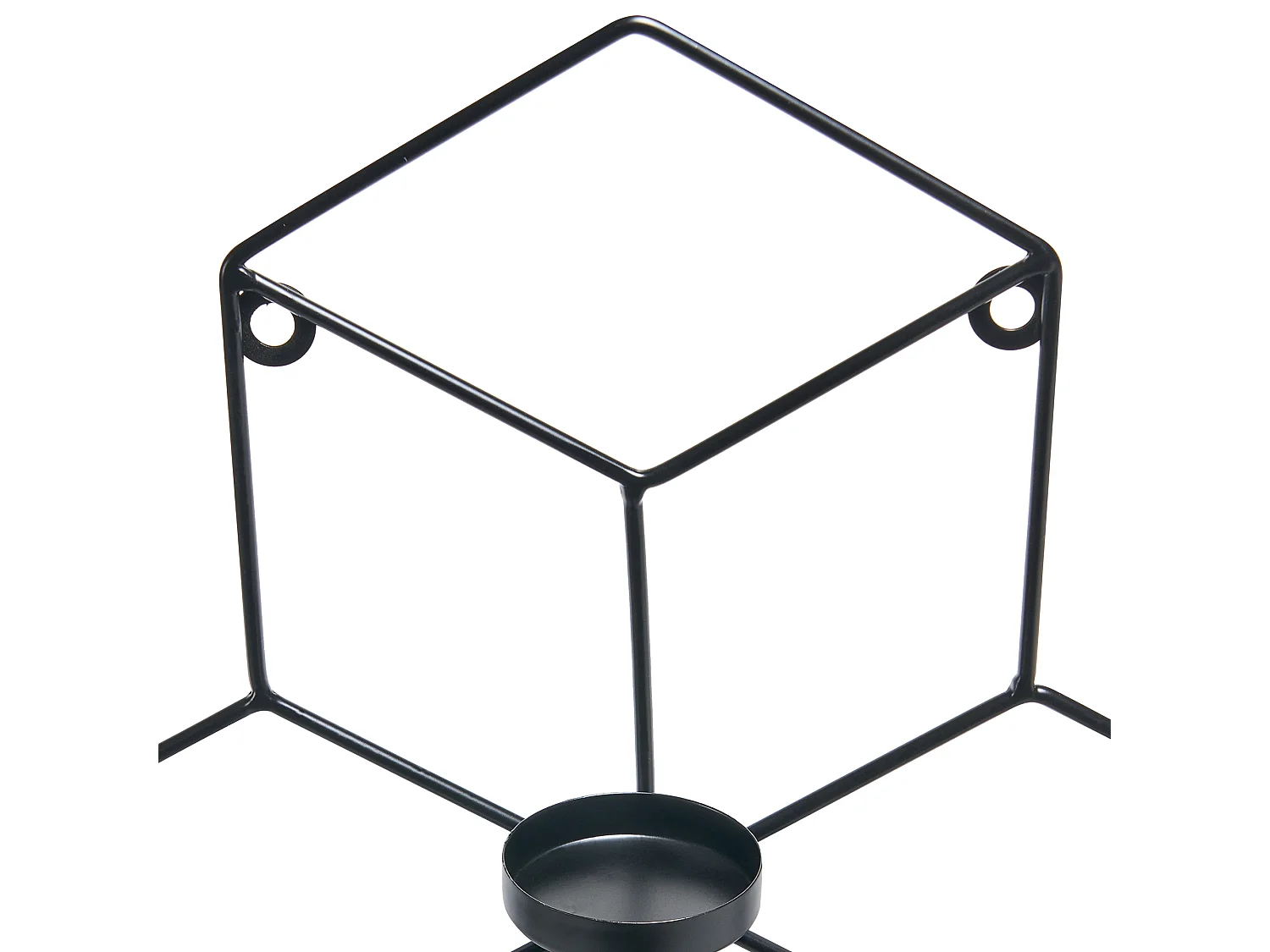 Bougeoir mural TAROUCA Métal 31 cm Noir