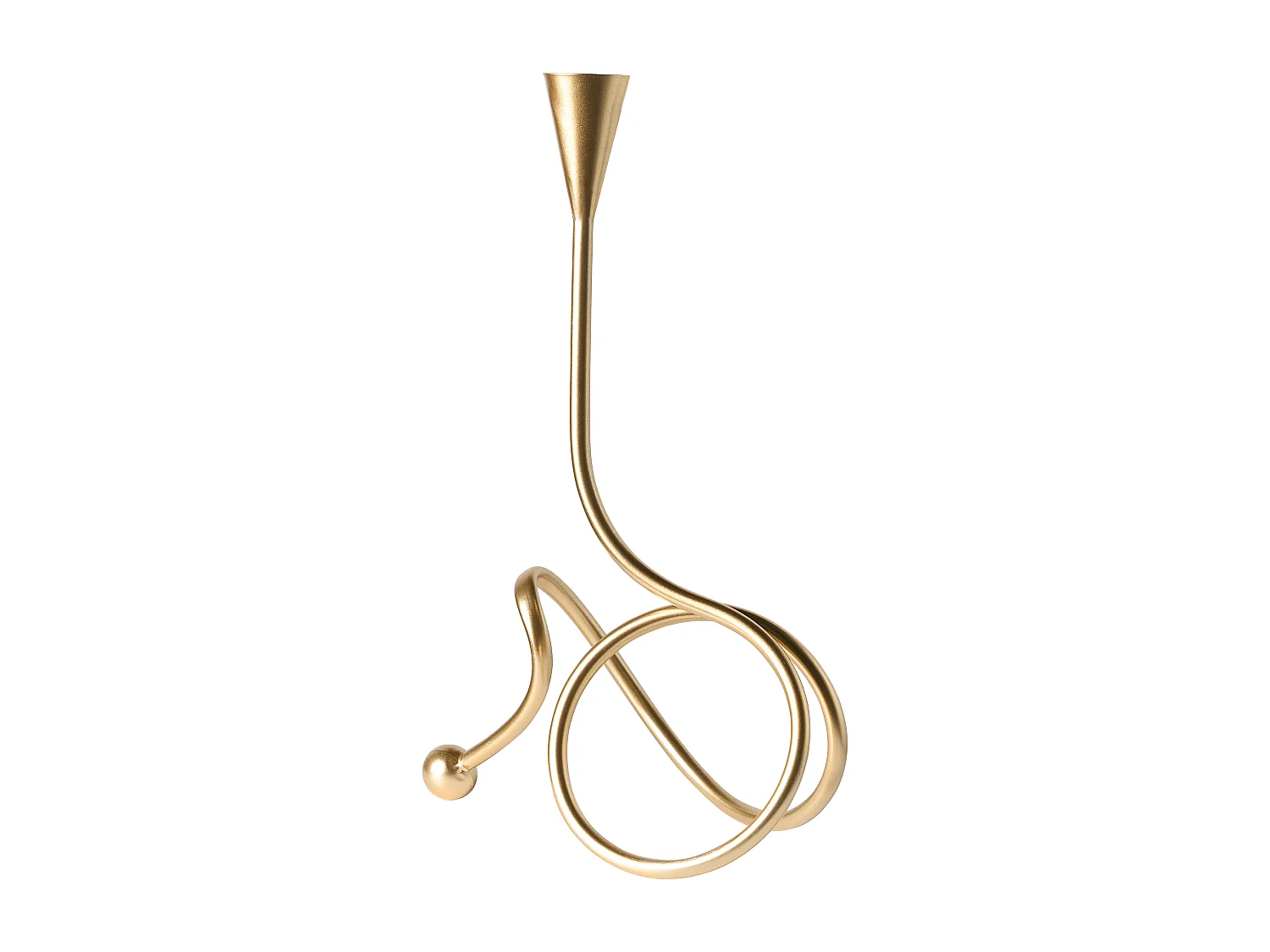 Bougeoir AROUCA Métal 40 cm Doré