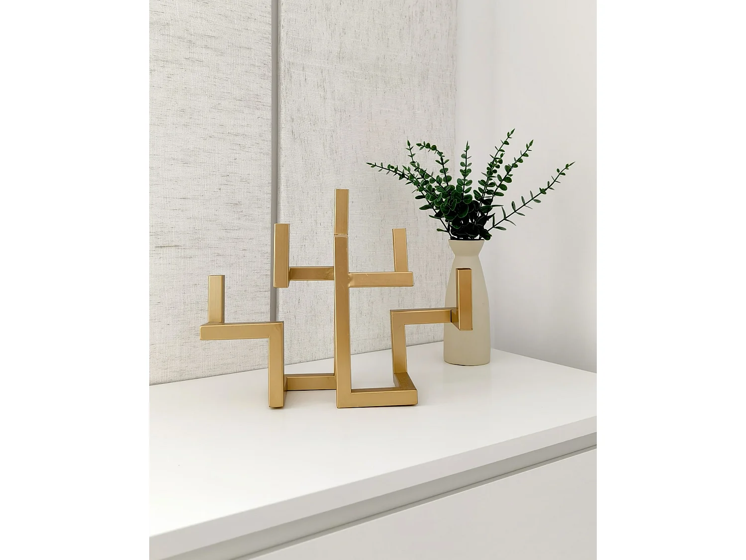 Kaarshouder RAPOSO Metaal 30 cm Goud