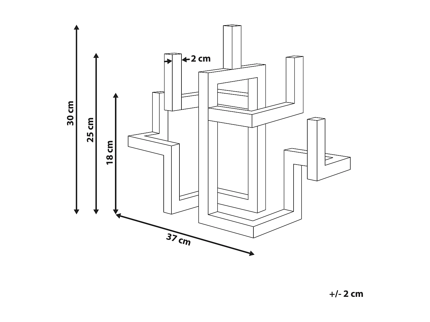 Kerzenständer für 5 Kerzen Metall gold minimalistische Deko Raposo