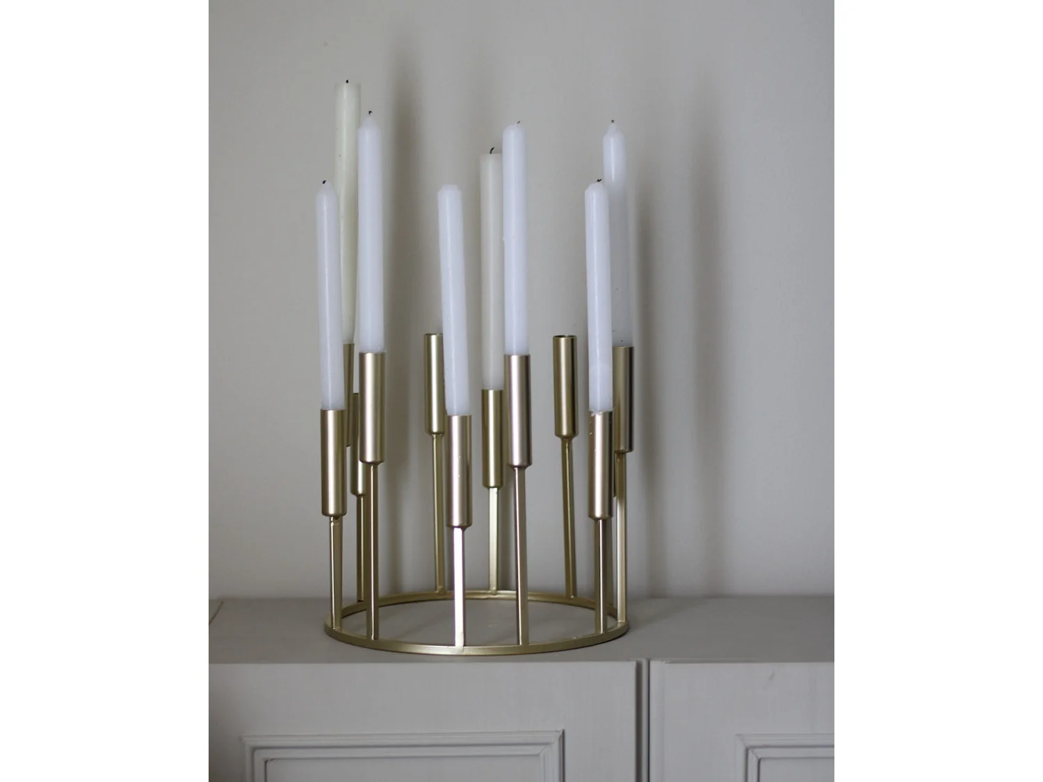 Bougeoir TRAFARIA Métal 26 cm Doré