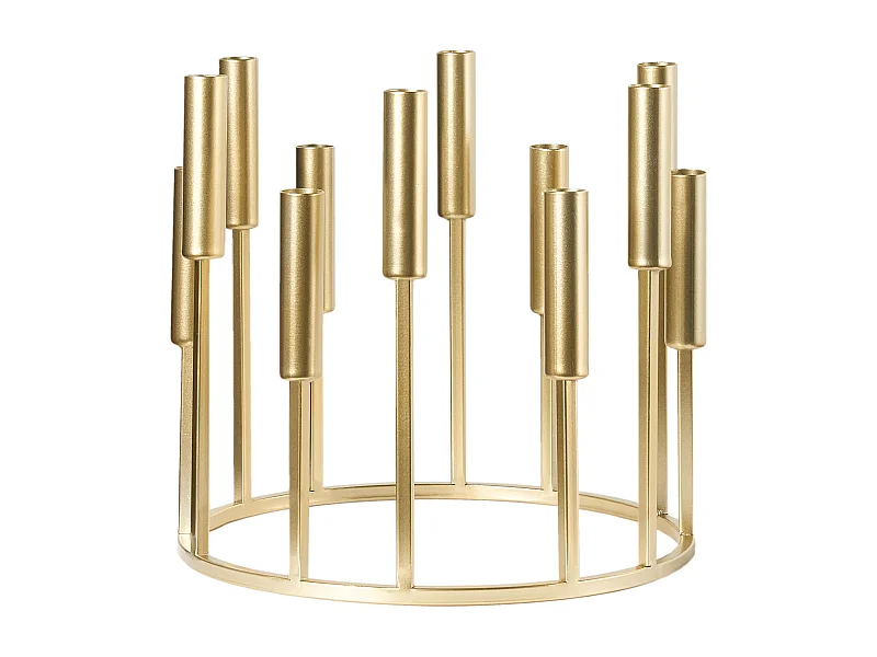 Bougeoir TRAFARIA Métal 26 cm Doré