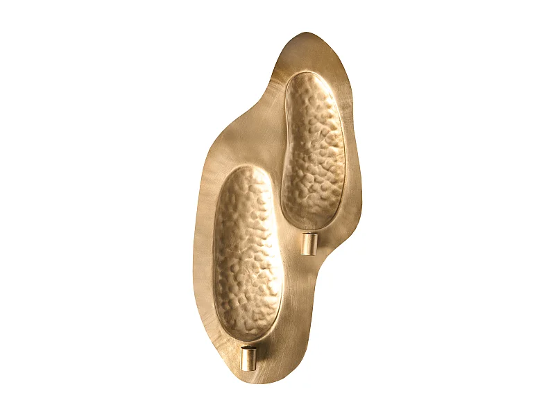 Wandkerzenhalter PENICHE Metall 60 cm Gold