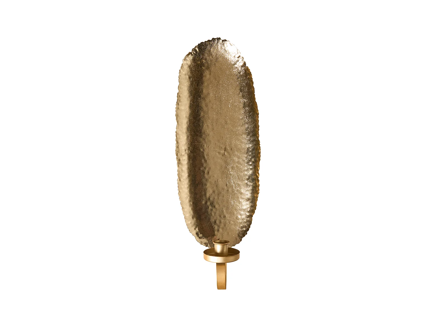 Lot de 2 bougeoirs FEIJO Métal 44 cm Doré