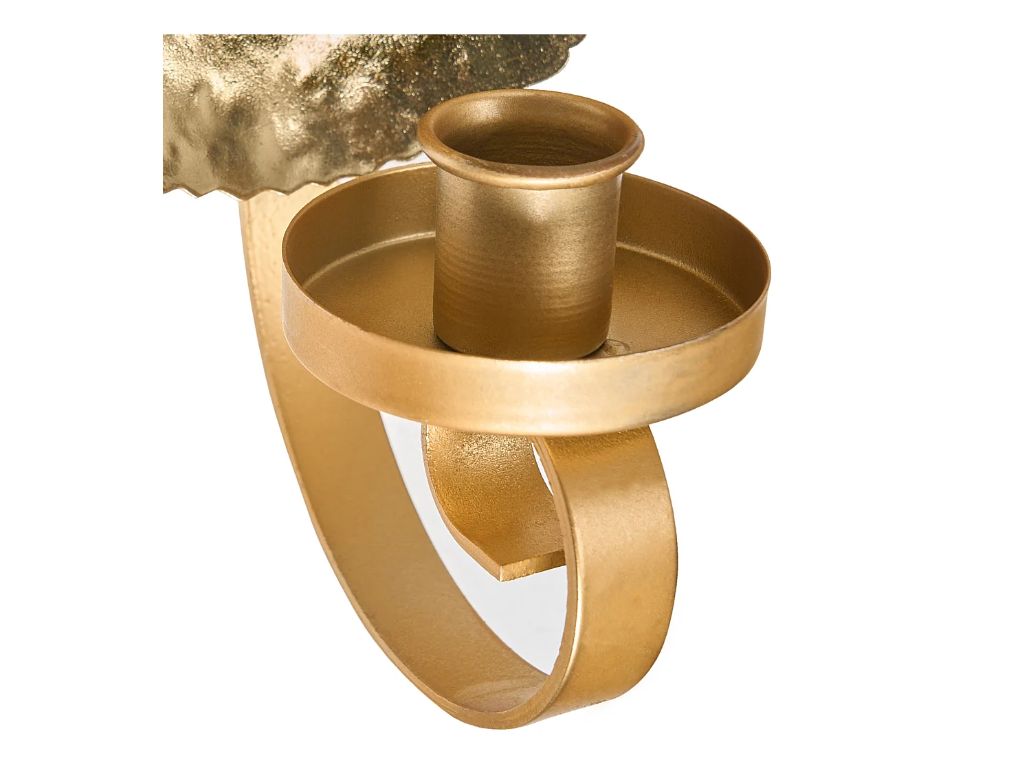 Lot de 2 bougeoirs FEIJO Métal 44 cm Doré