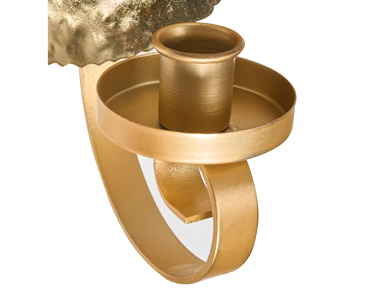 Lot de 2 bougeoirs FEIJO Métal 44 cm Doré