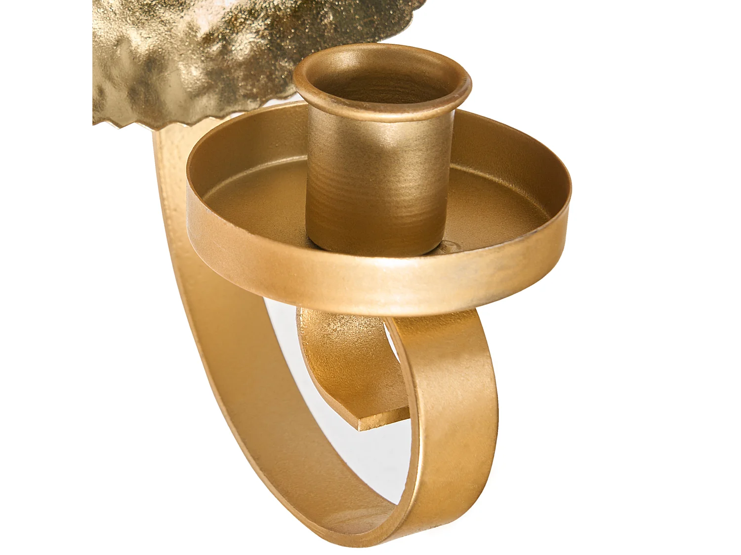 Set di 2 portacandele da parete FEIJO Metallo 44 cm Oro