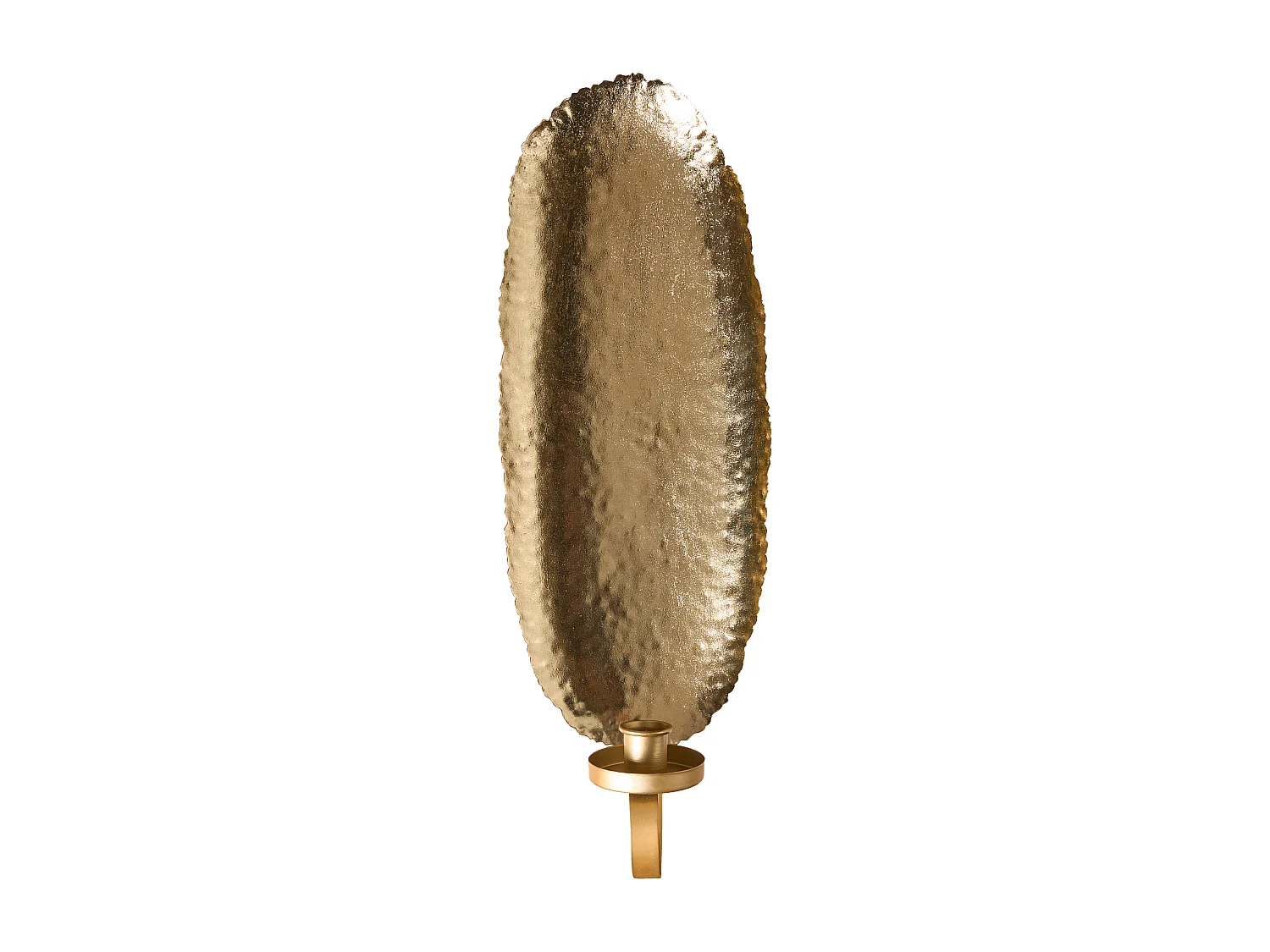Set di 2 portacandele da parete FEIJO Metallo 44 cm Oro