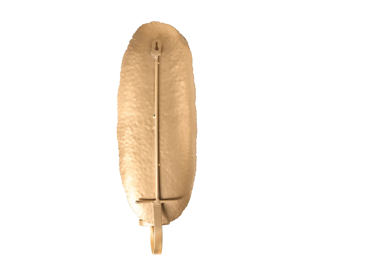 Set di 2 portacandele da parete FEIJO Metallo 44 cm Oro