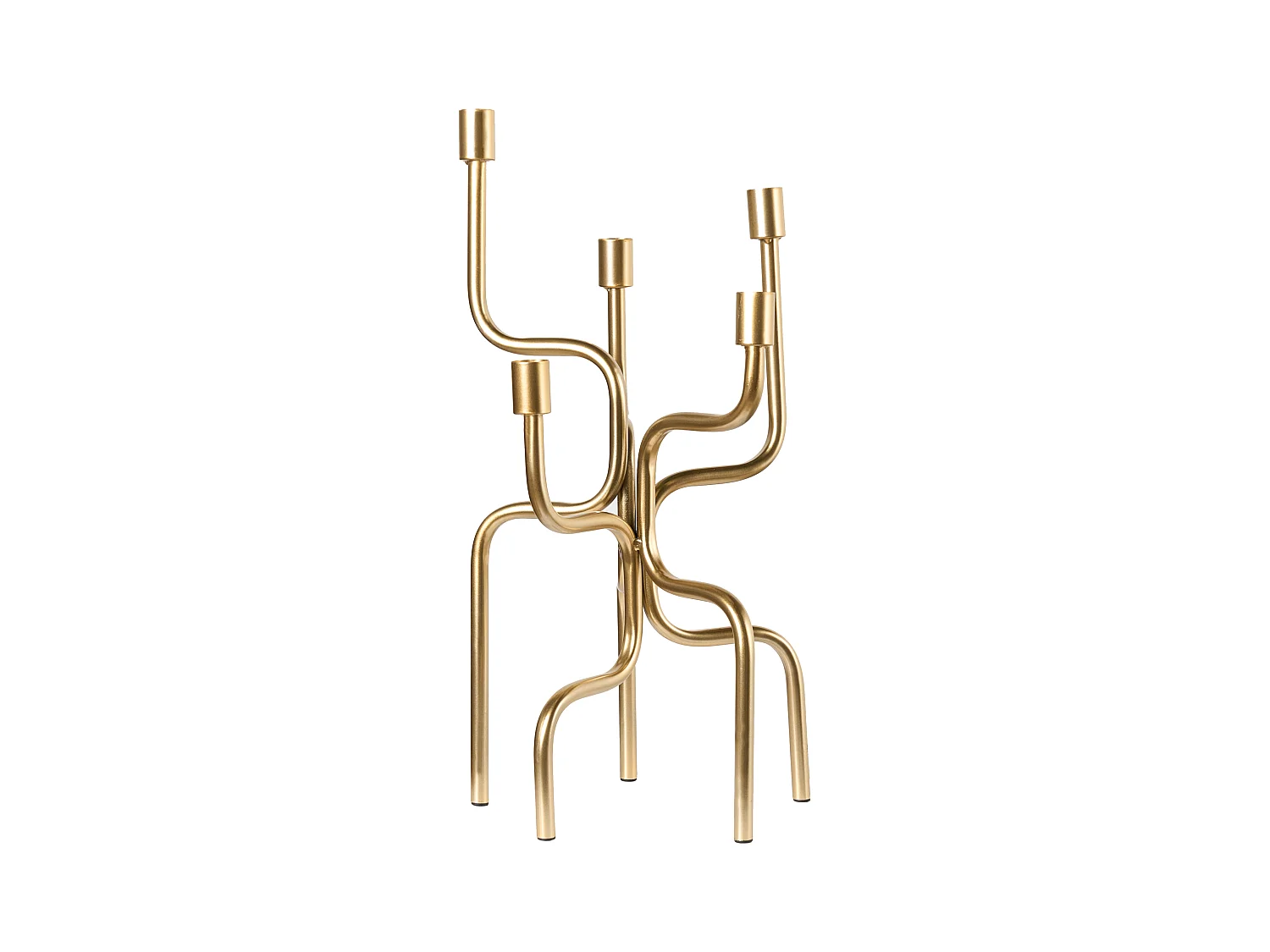 Bougeoir PORRTELA Métal 50 cm Doré