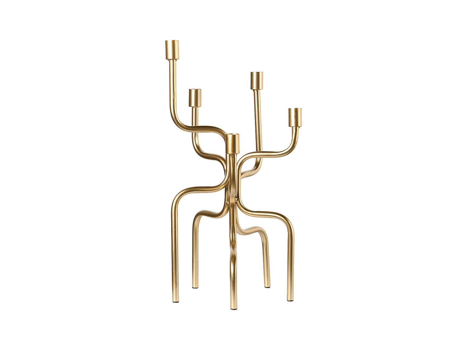 Bougeoir PORRTELA Métal 50 cm Doré