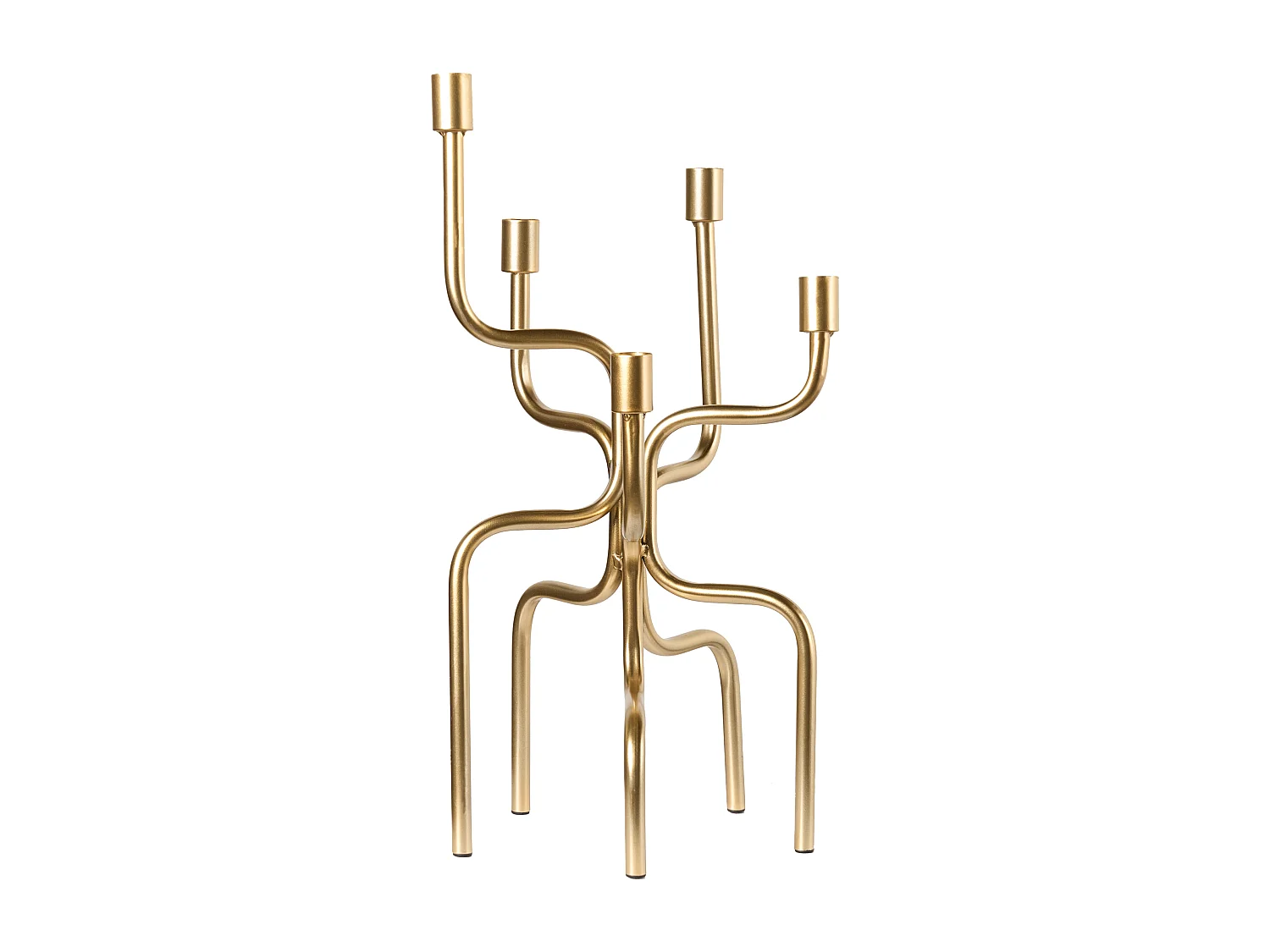 Bougeoir PORRTELA Métal 50 cm Doré