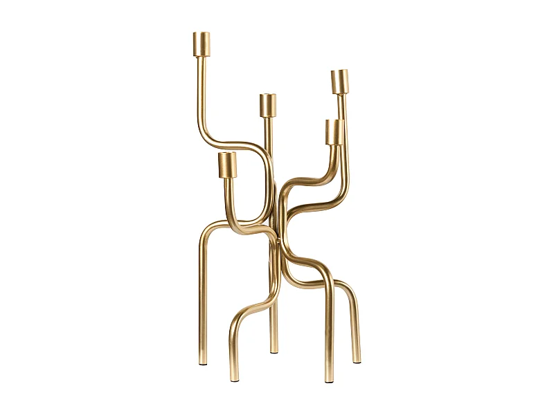 Portacandele PORRTELA Metallo 50 cm Oro