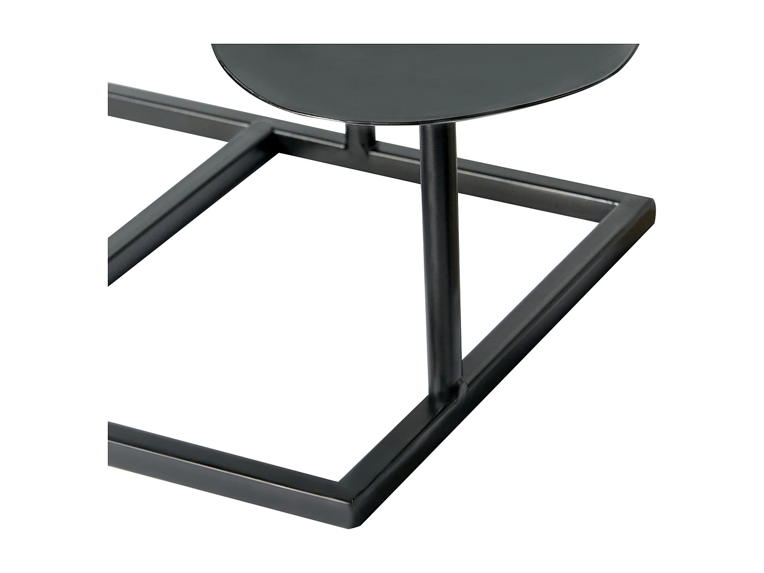 Kerzenständer LAMEGO Metall 23 cm Schwarz