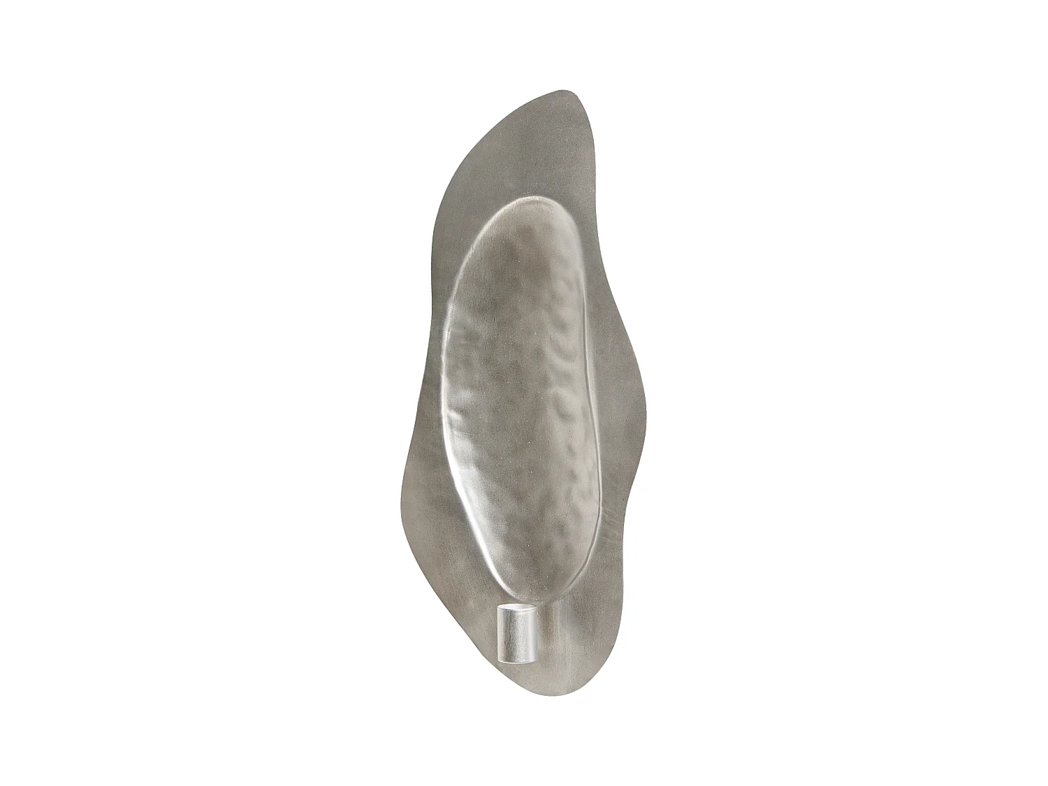 Lot de 2 bougeoirs ODEMIRA Métal 40 cm Argenté