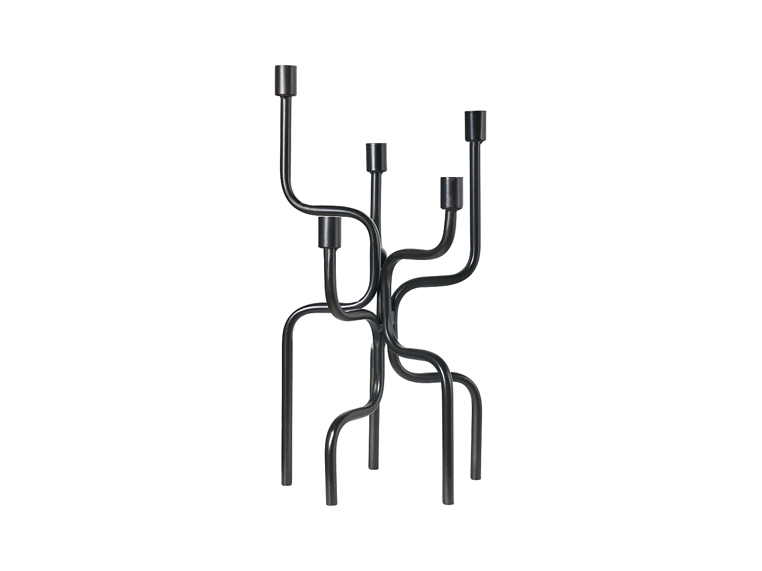 Portacandele PORRTELA Metallo 50 cm Nero