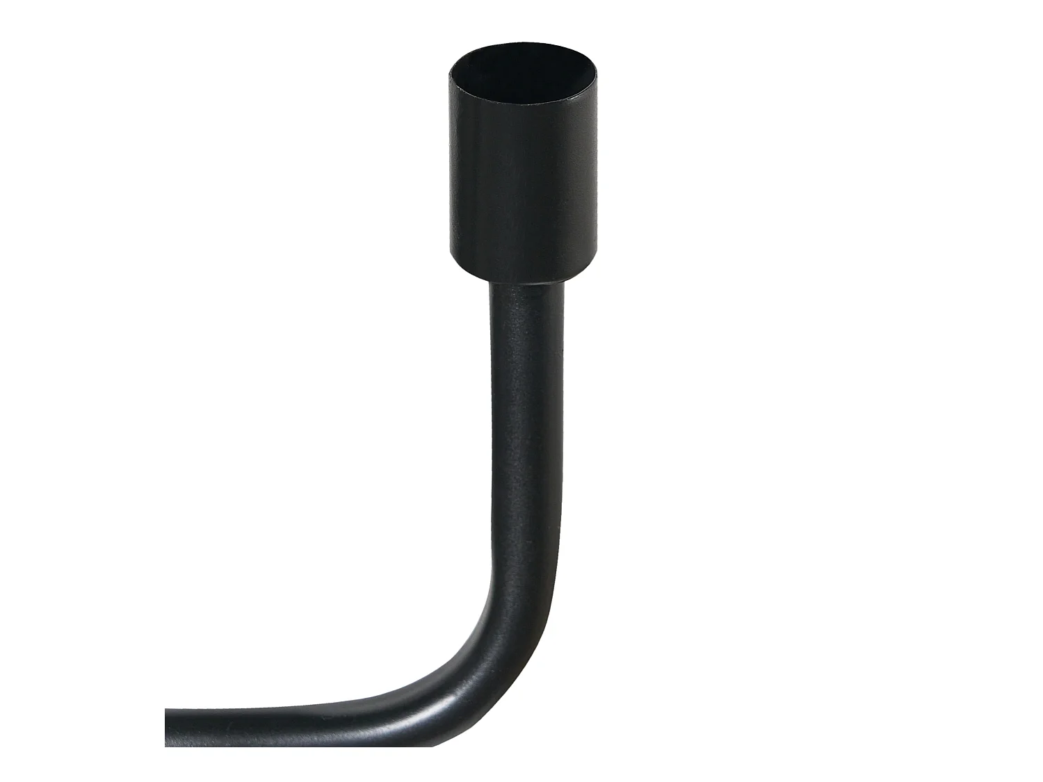 Portacandele PORRTELA Metallo 50 cm Nero