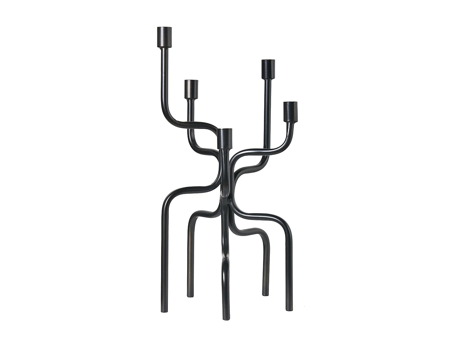 Bougeoir PORRTELA Métal 50 cm Noir