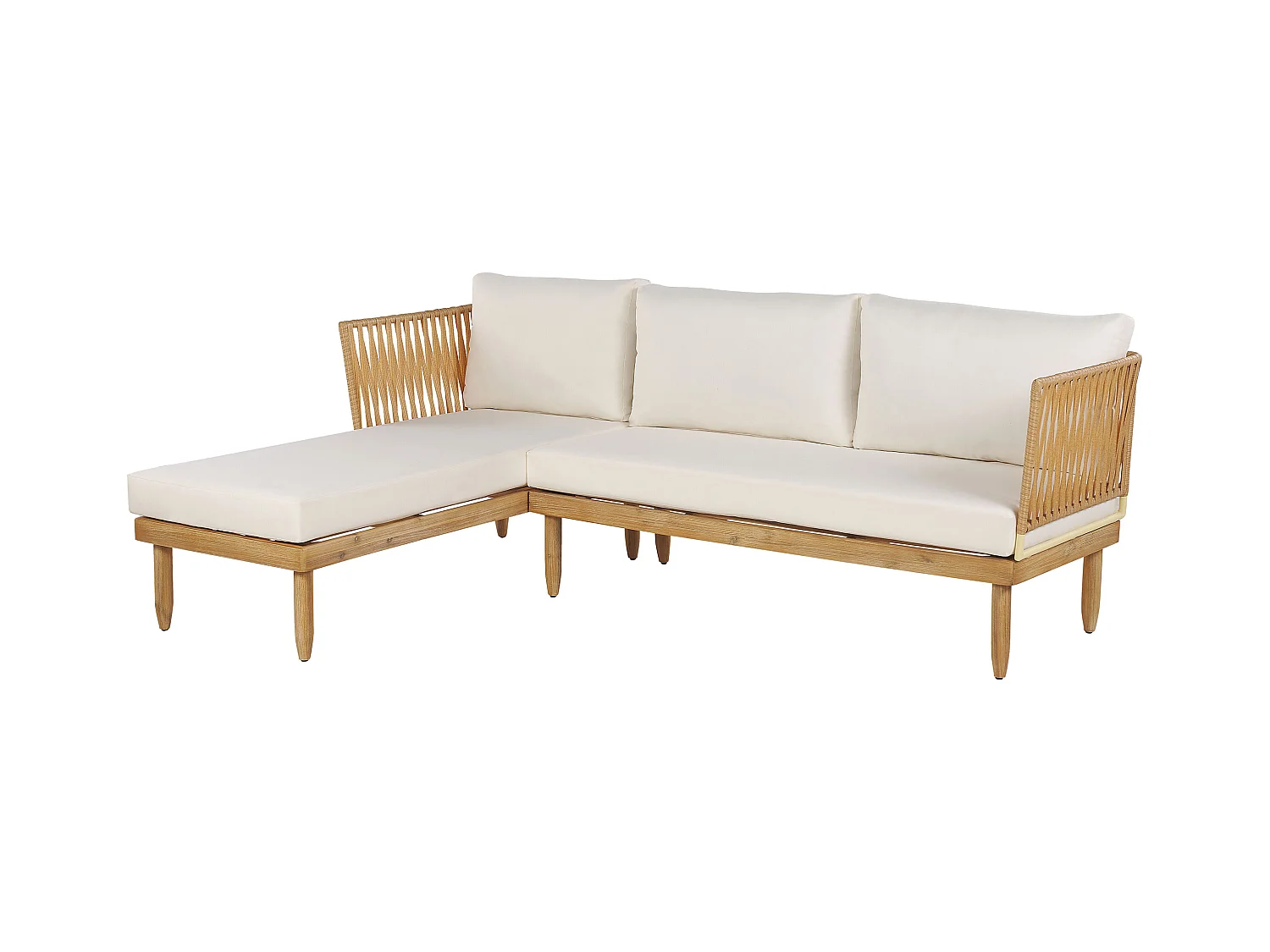 Ensemble de housses de coussins d'extérieur CREMONA Blanc cassé