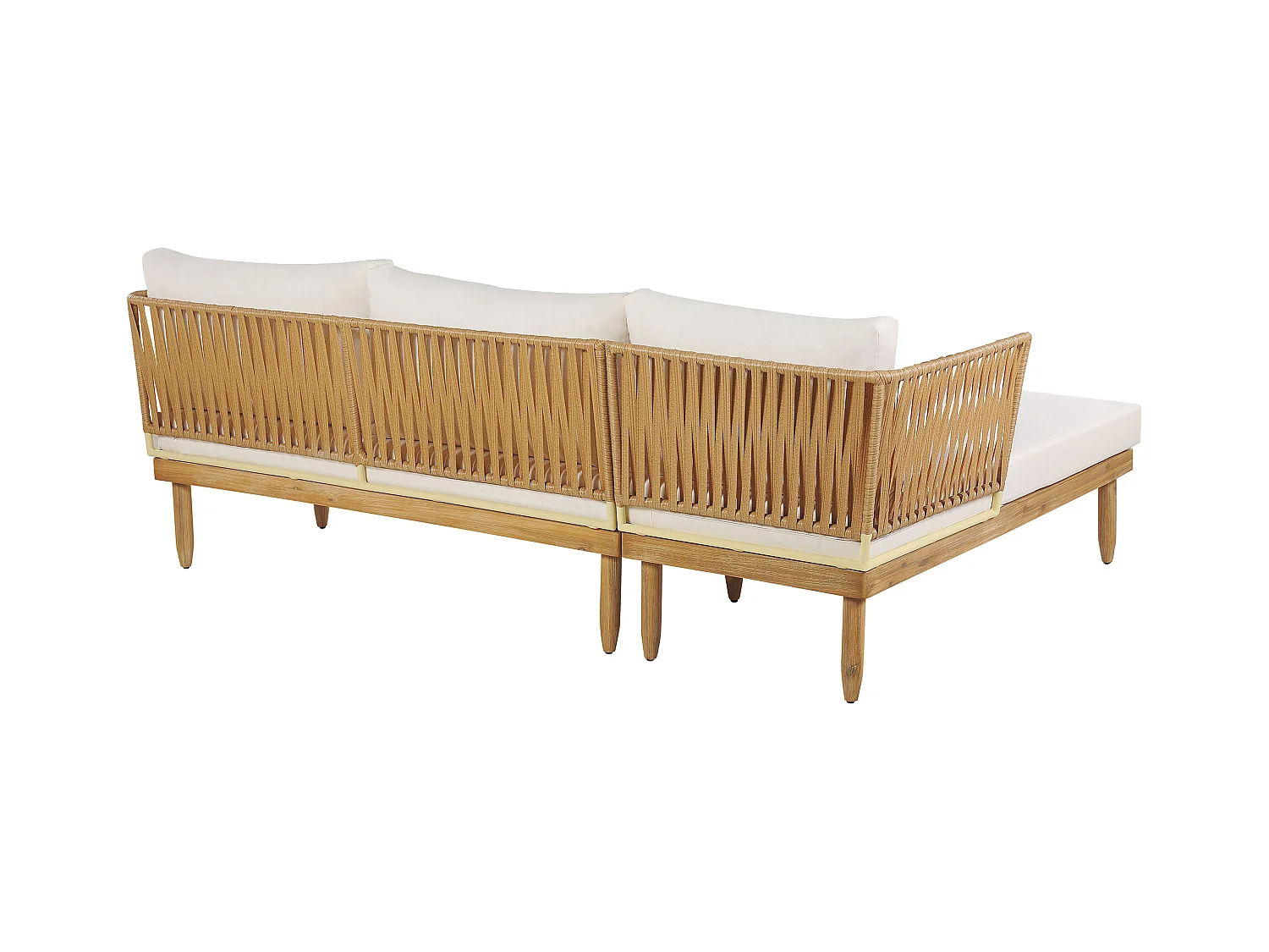 Ensemble de housses de coussins d'extérieur CREMONA Blanc cassé