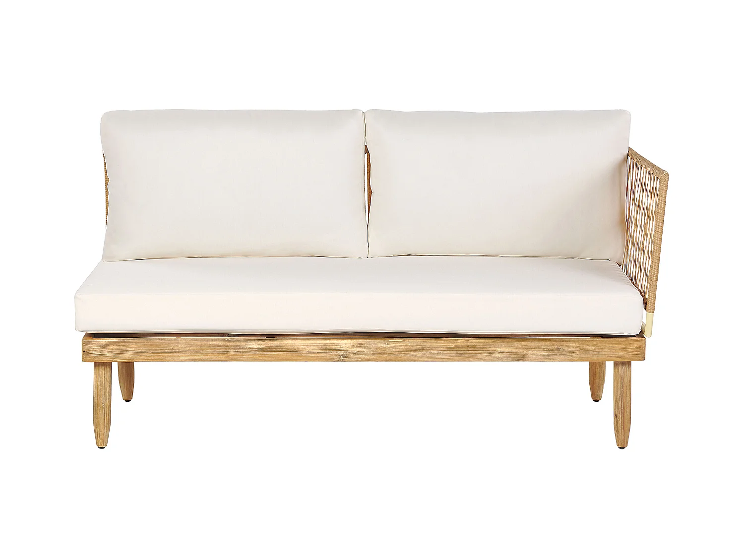 Ensemble de housses de coussins d'extérieur CREMONA Blanc cassé