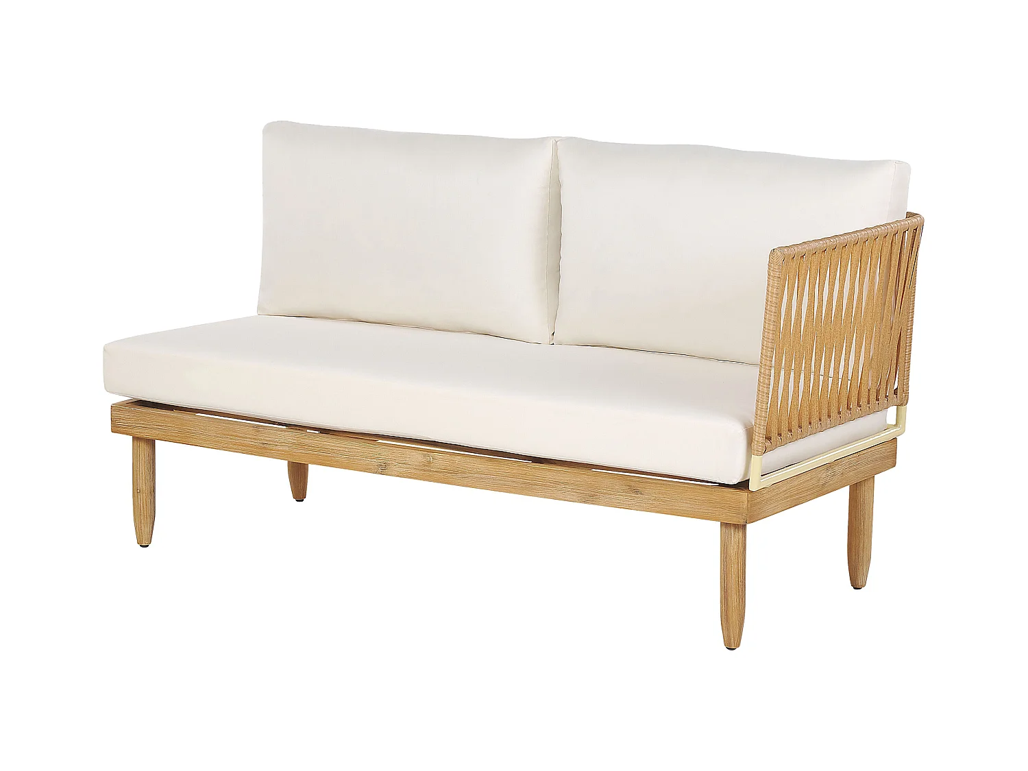 Ensemble de housses de coussins d'extérieur CREMONA Blanc cassé