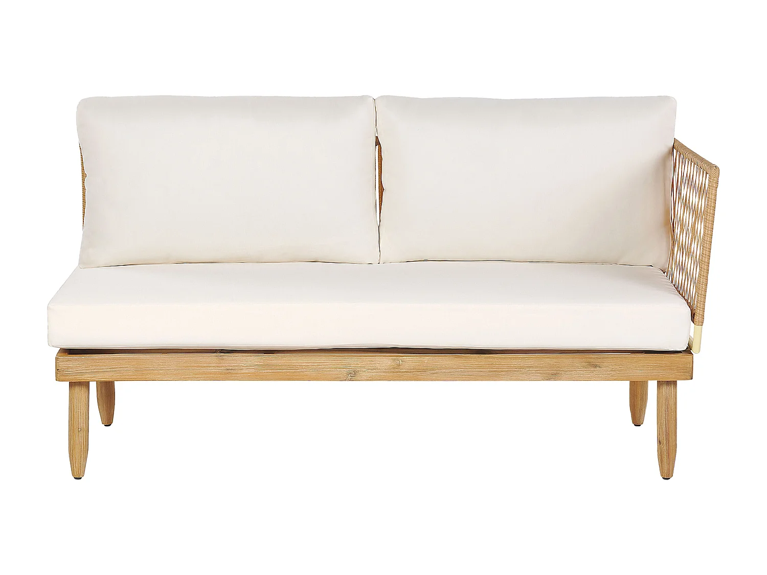 Ensemble de housses de coussins d'extérieur CREMONA Blanc cassé