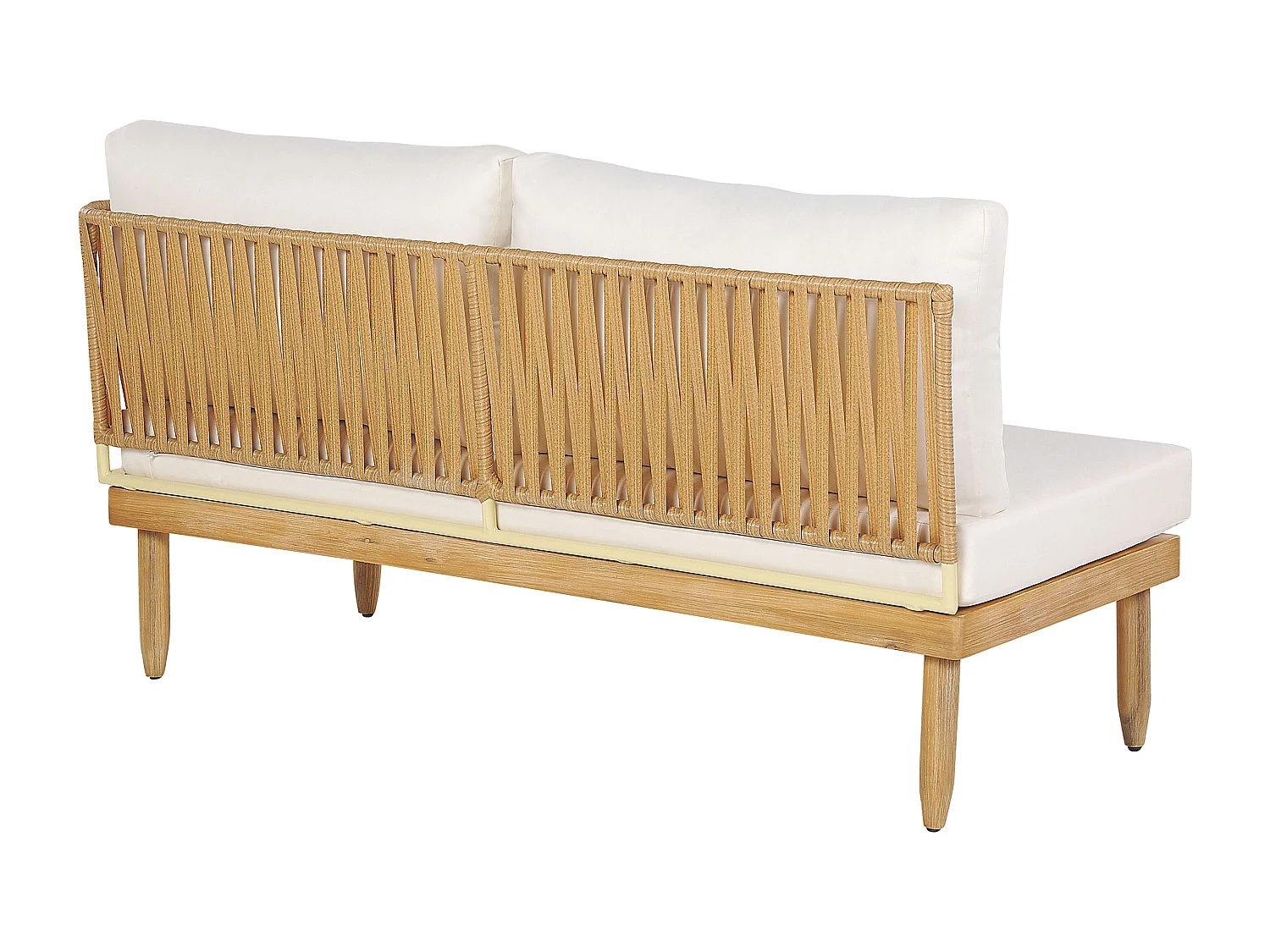 Ensemble de housses de coussins d'extérieur CREMONA Blanc cassé